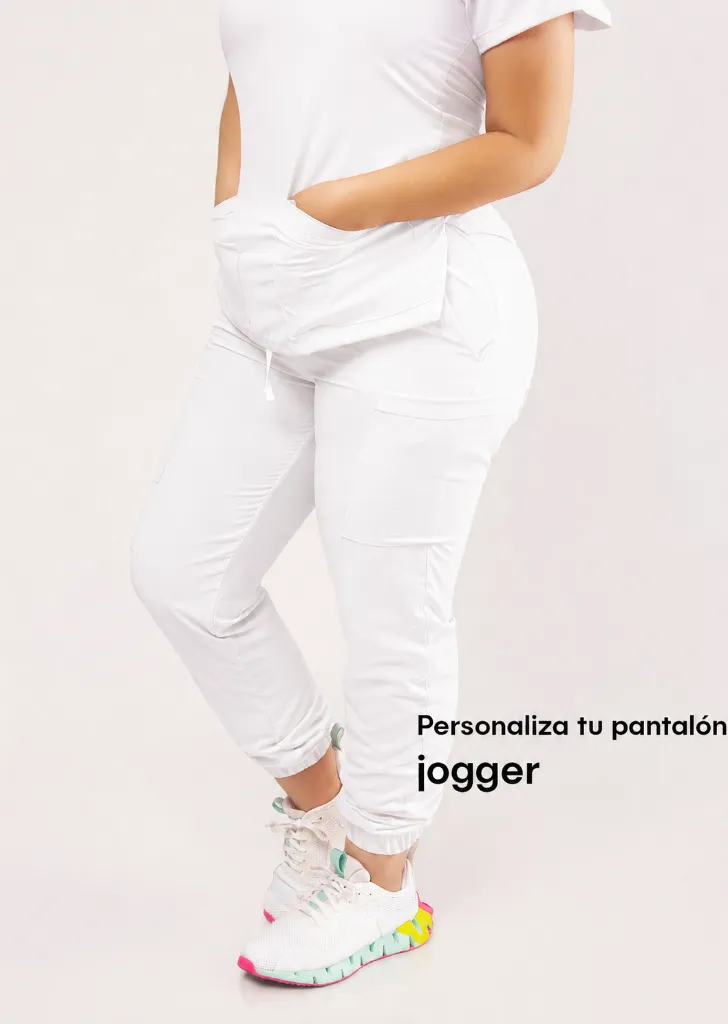Mujer Jogger sin fajar - Blanco.webp