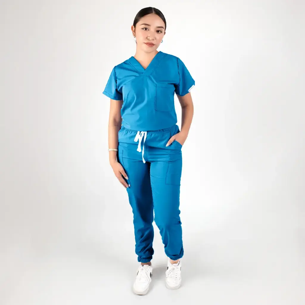 Energy Woman - Color Azul Francia (2XS, Manga Corta, 2XS, Normal, Jogger)