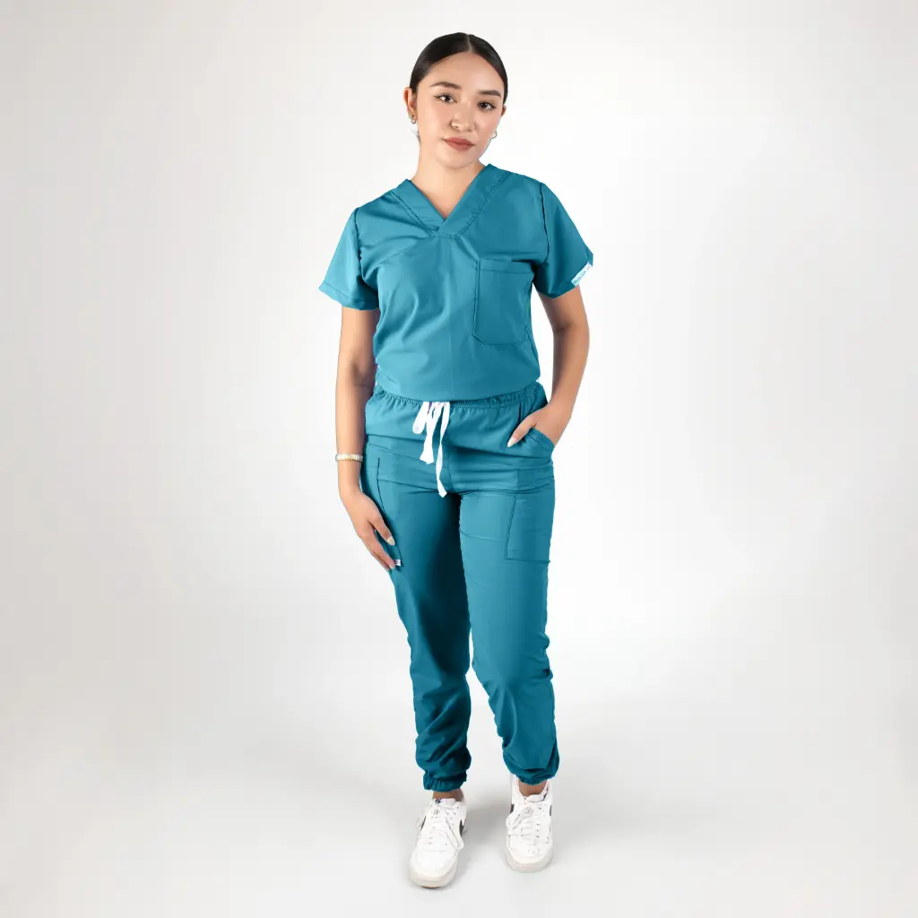 Energy Woman - Color Azulverde (2XS, Manga Corta, 2XS, Normal, Jogger)