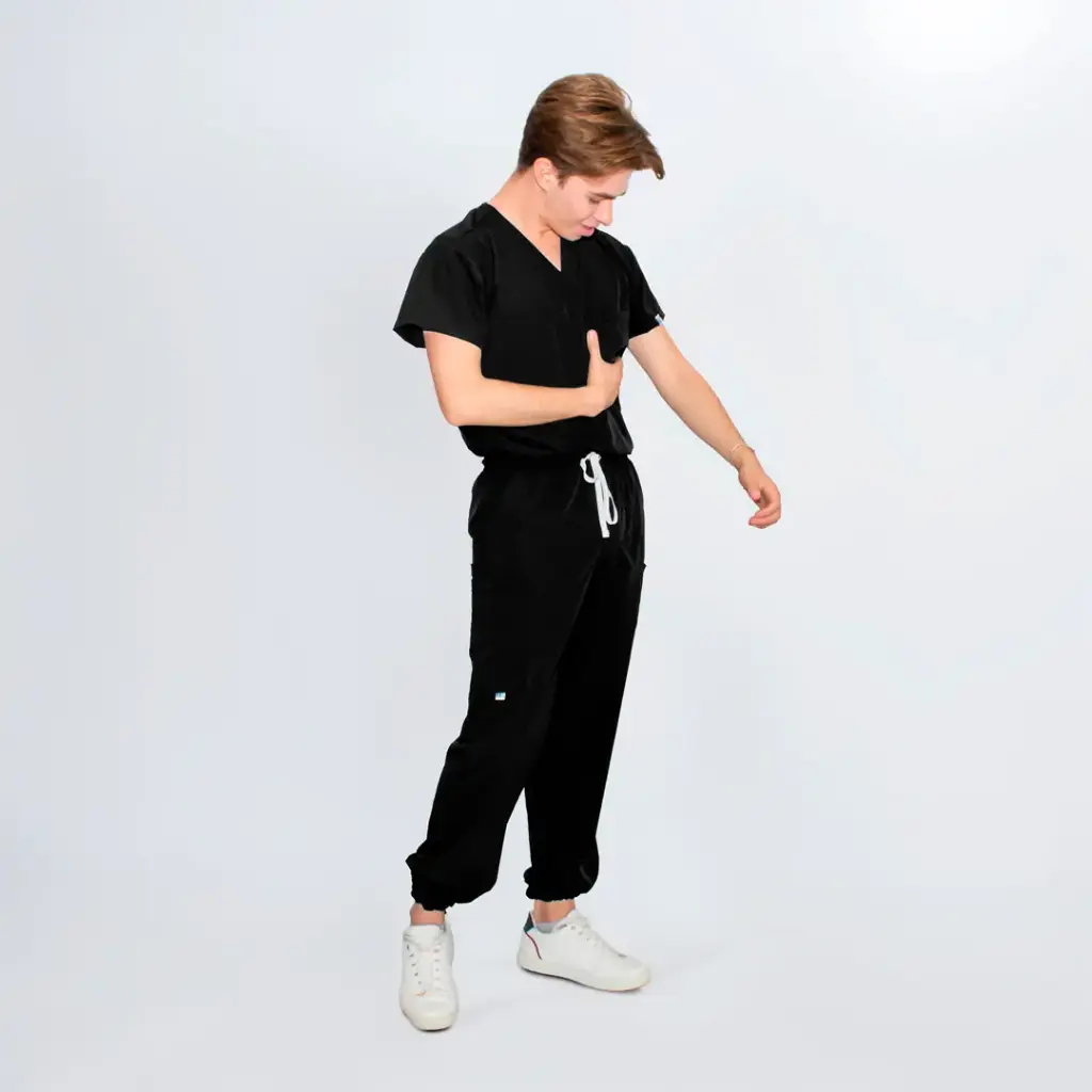 Energy Man - Color Negro (2XS, Manga Corta, 2XS, Normal, Jogger)