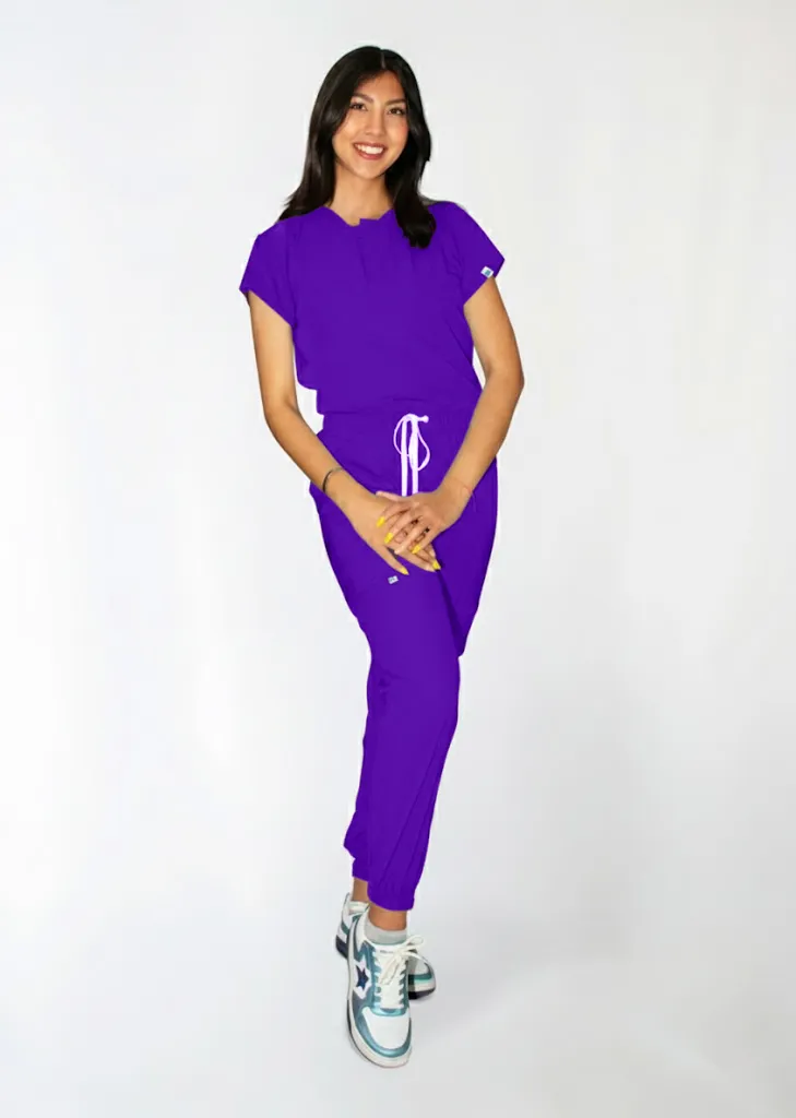 Brave Woman - Color Morado (2XS, Manga Corta, 2XS, Normal, Jogger)