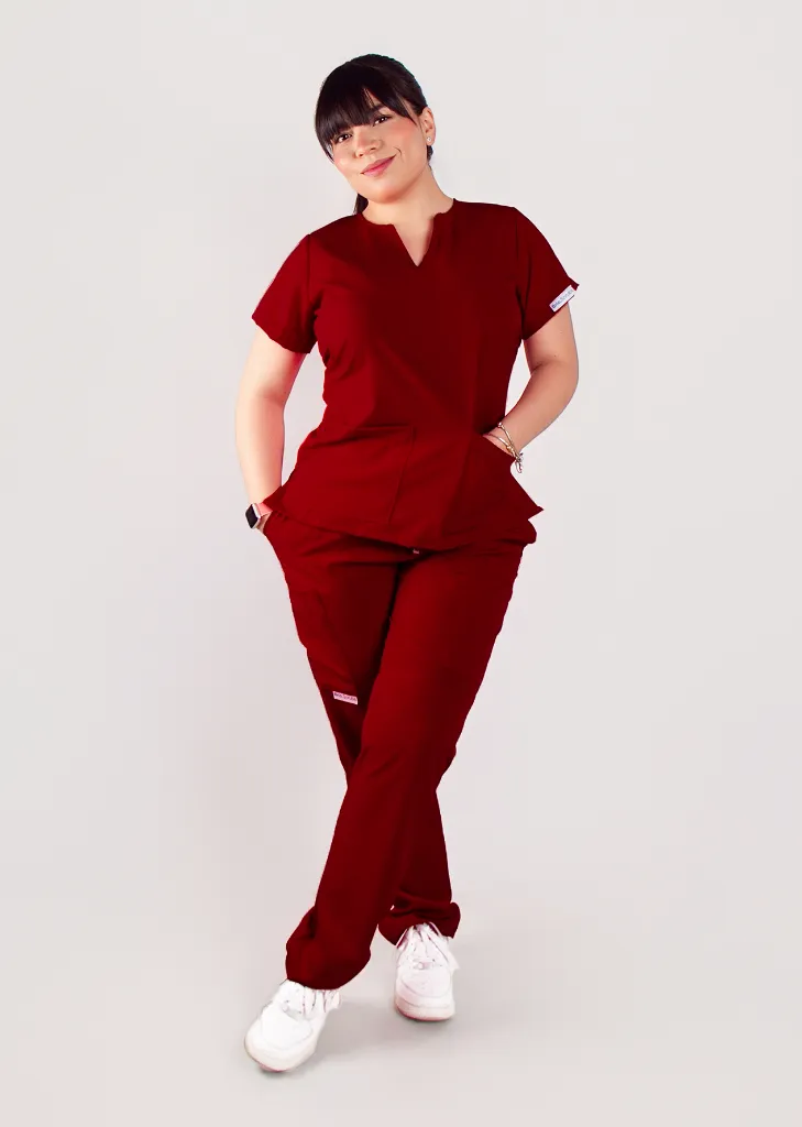 Flair Woman - MERLOT (2XS, Manga Corta, 2XS, Normal, Jogger)