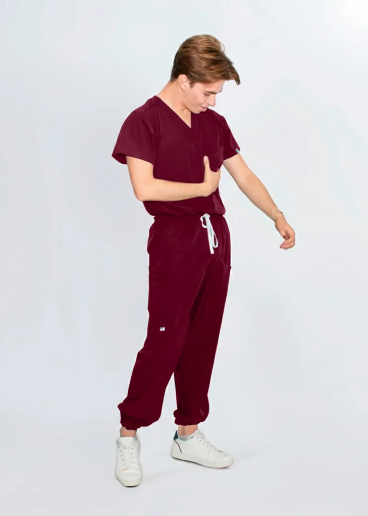 Energy Man - Color Vino (2XS, Manga Corta, 2XS, Normal, Jogger)